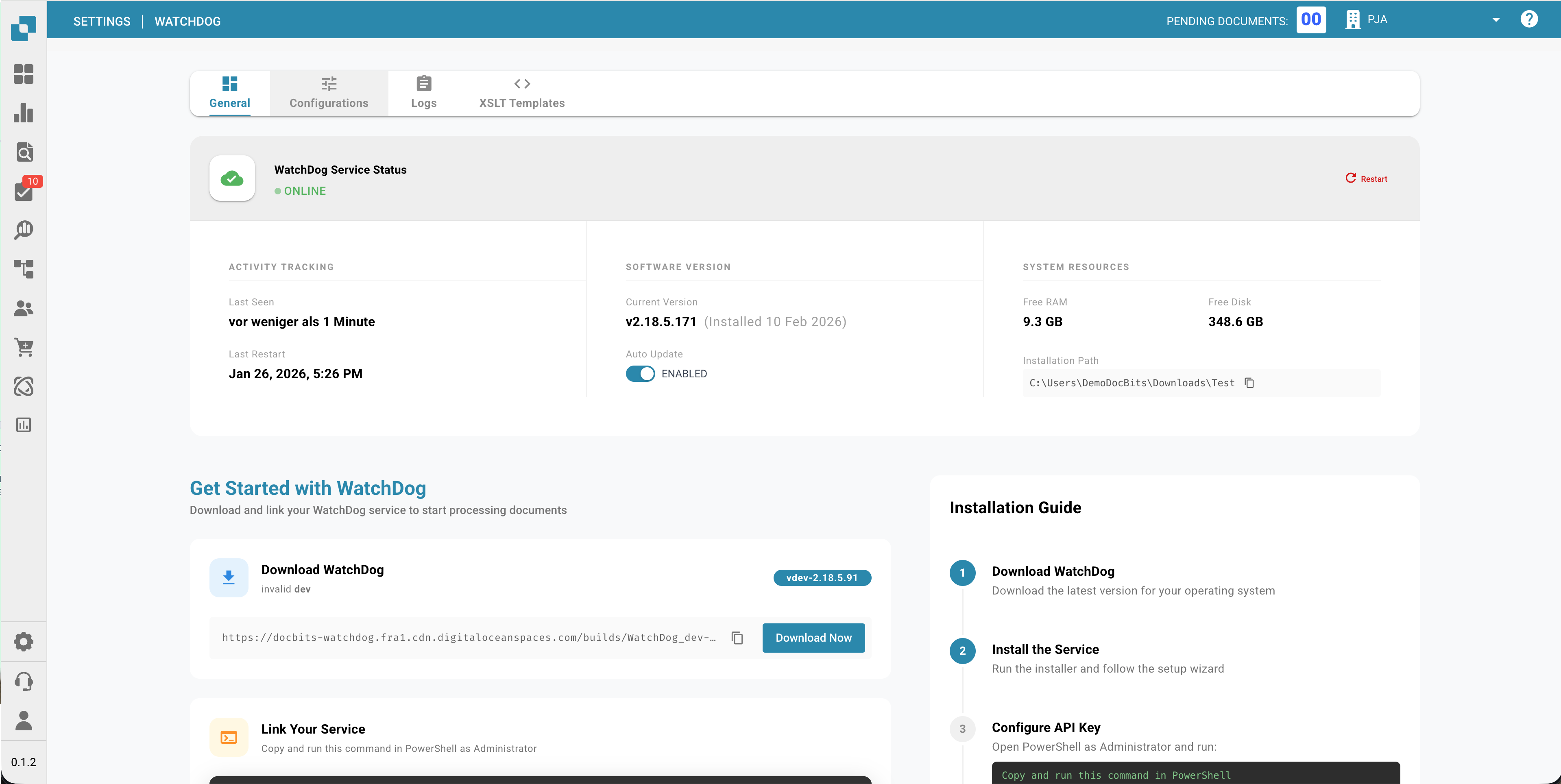 Panoramica di WatchDog